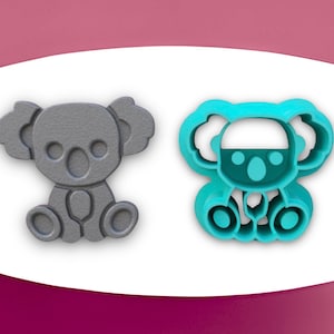 Koala-Tonschneider, Polymer Clay Koala-Abdruckschneider, Tierförmige Ausstechform