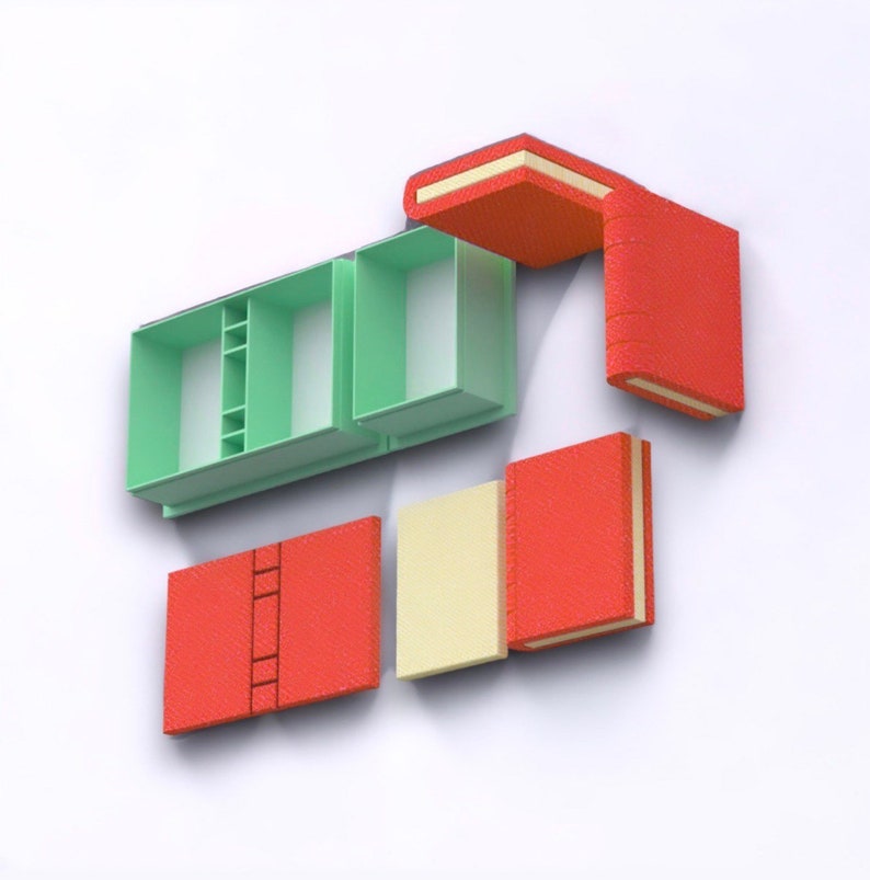 Polymer Clay Book Cutter 3D Printed Book Imprint Cutters Etsy