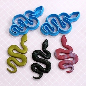 Snake Shaped Clay Cutter, 3D Printed Polymer Clay Cutter, Fondant Cookie Cutter, Jewelry Making Tool image 3