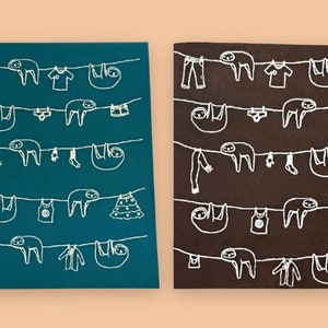 Sloth Clothes Socks Silkscreen, Polymer Clay Animal Silkscreen Stencil, Cute Clay Painting Stencil, Reusable Jewelry Making Texture Tool