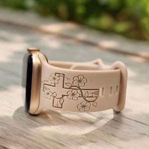 Christian Cross Engraved Silicone Apple Watch Bands Catholic Watch Straps, For Series 1, 2, 3, 4, 5, 6, 7, 8, 9, 10, SE, and Ultra Models