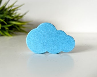 Cloud furniture handles in blue, set of 8 | white or pink for children's rooms | Handle chest of drawers Hemnes | Baby room | Girls room | Furniture knob light blue