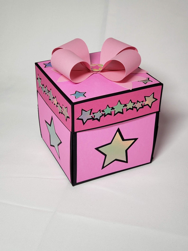 Star Explosion Box / Holographic / Glitter Explosion Box / Etsy