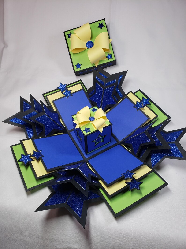 Star Explosion Box / Holographic / Glitter Explosion Box / - Etsy UK