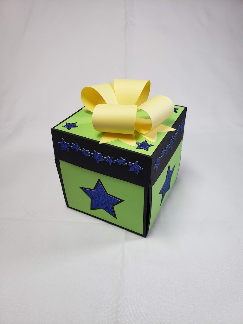 Star Explosion Box / Holographic / Glitter Explosion Box / Etsy