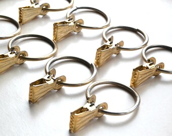 Curtain Blind Accessories 20pcs Curtain Ring Clips With Hook