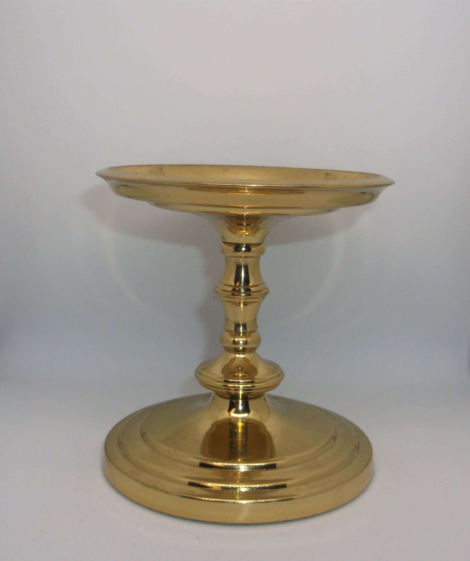 Vintage PartyLite Brass Pillar Candle Holder from the 90s Etsy