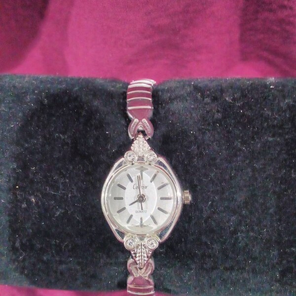 Vintage Dainty Silver Watch Etsy
