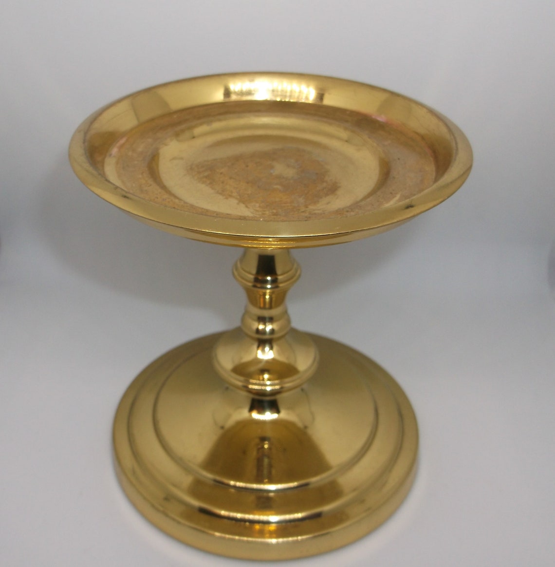 Vintage PartyLite Brass Pillar Candle Holder from the 90s Etsy