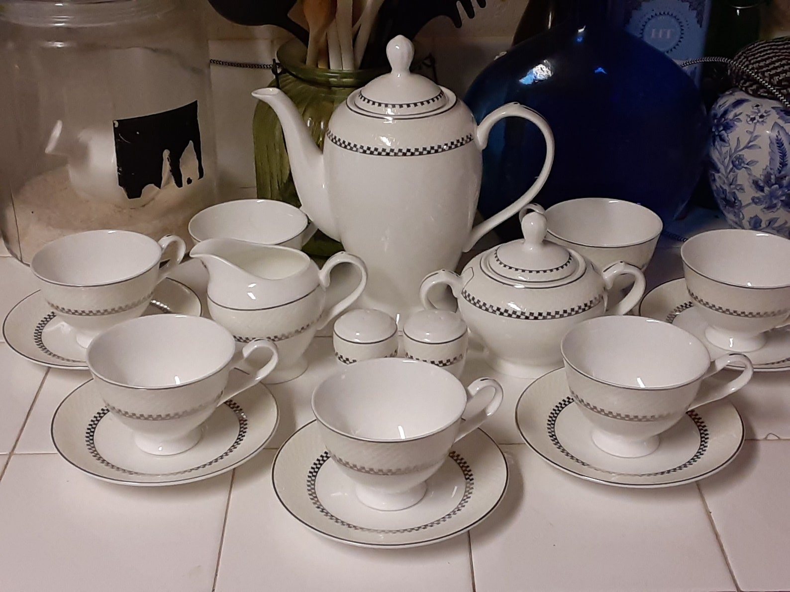 Vintage Alpine Cuisine Fine Porcelain Full Service Tea Set Etsy