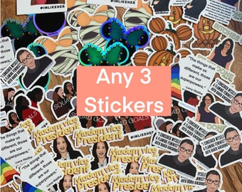 Sticker Pack Choose Any 3 Stickers