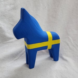 Swedish Dala Horse Swedish Flag