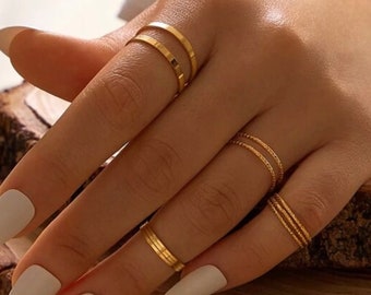 Cute gold clearance ring sets