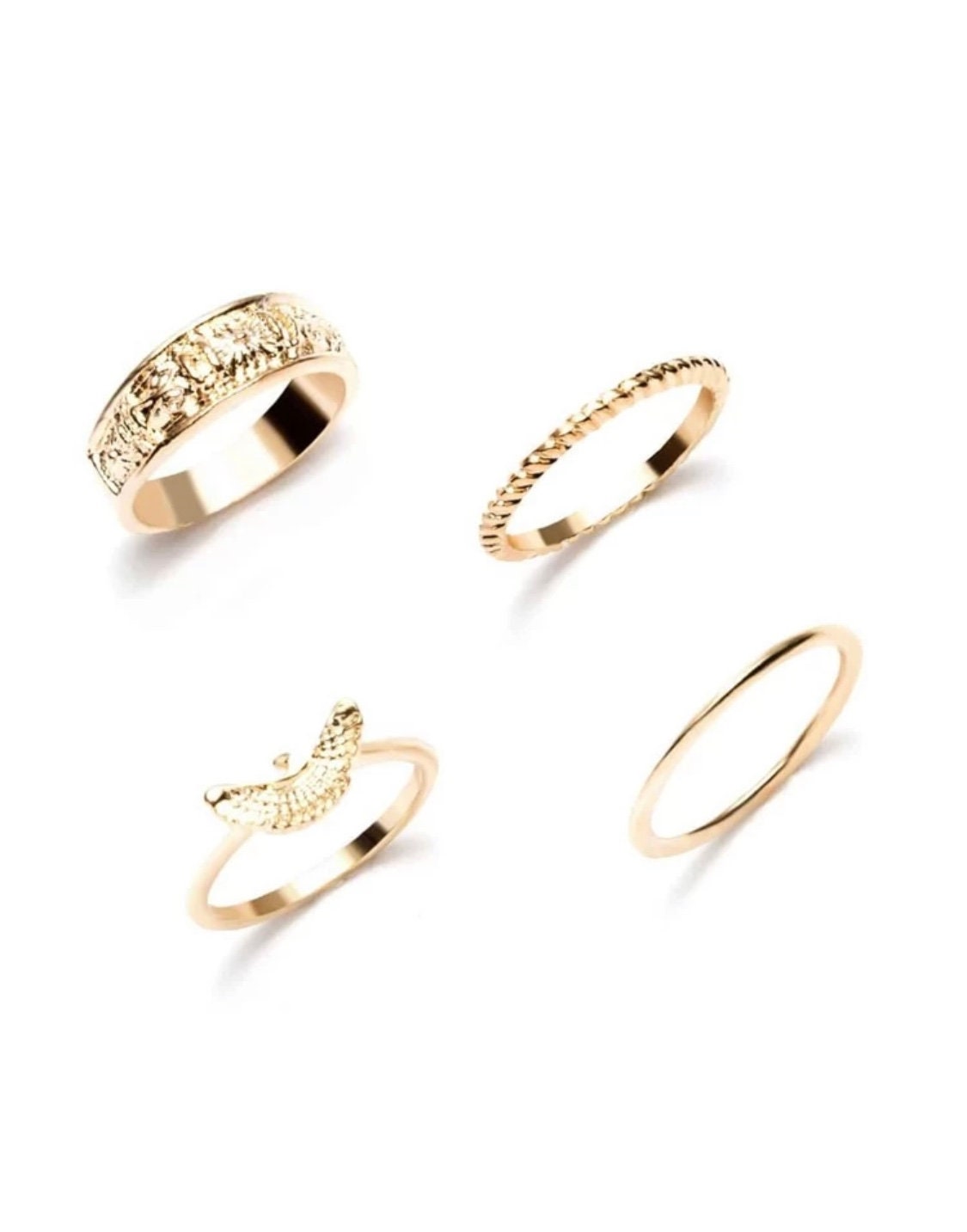 12 piece Dainty Gold Stacking Ring Set