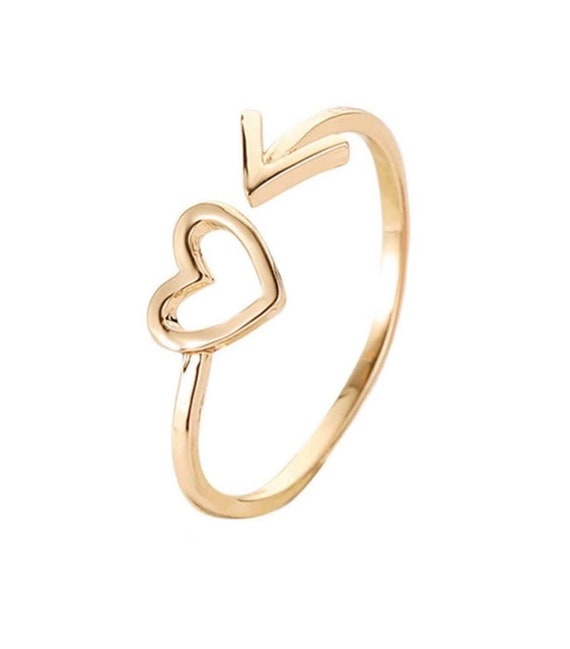 Heart and cheap arrow ring