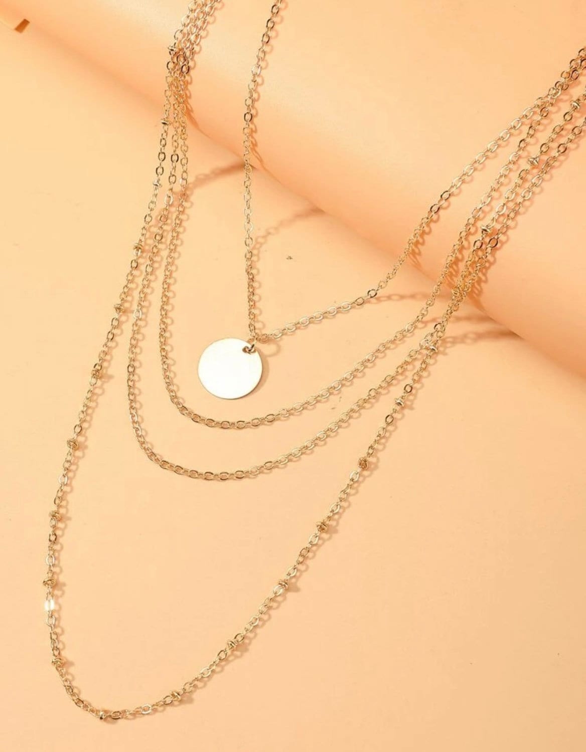 Gold Multi Strand Necklace Gold Layered Necklace Beautiful Etsy