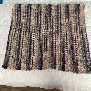 Handmade crochet blanket.  Small soft blanket.  Pet, Baby Blanket.