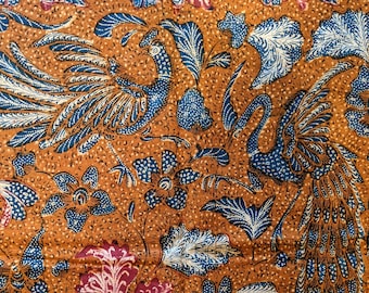 Sie Djien Soen Tiga Negeri, Vintage Hand gezeichnet indonesische batik, Batik SammlerStück, alte Batik Tulis, traditionelle indonesische Batik Stoff