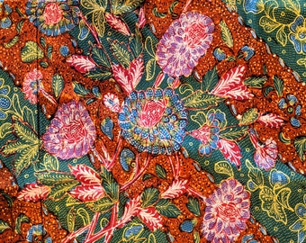 Vintage Batik Tulis Tiga Negeri, Handwritten Indonesian Batik, Batik Collector Item, Indonesian Antique Fabric, Made in Indonesia, Kain Kuno