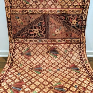 Hand gezeichnet indonesischen Batik mit Fan Feder Design, hergestellt in Indonesien, voller Batik Tulis Madura, indonesische Batik Stoff