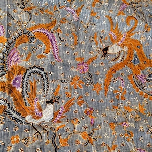 Vintage Hand Drawn Indonesian Batik, Batik Collector Item