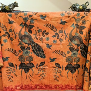 Ancient Textile, Vintage Hand Drawn Indonesian Batik, Batik Collector Item, Very Old Batik Tulis, Traditional Indonesian Batik, Batik Kuno