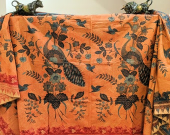 Ancient Textile, Vintage Hand Drawn Indonesian Batik, Batik Collector Item, Very Old Batik Tulis, Traditional Indonesian Batik, Batik Kuno
