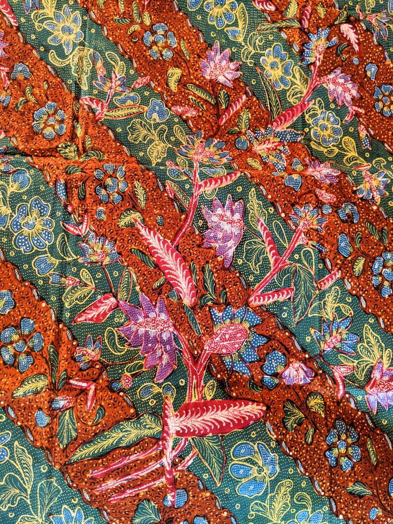 Vintage Batik Tulis Tiga Negeri Batik indonésien manuscrit Etsy