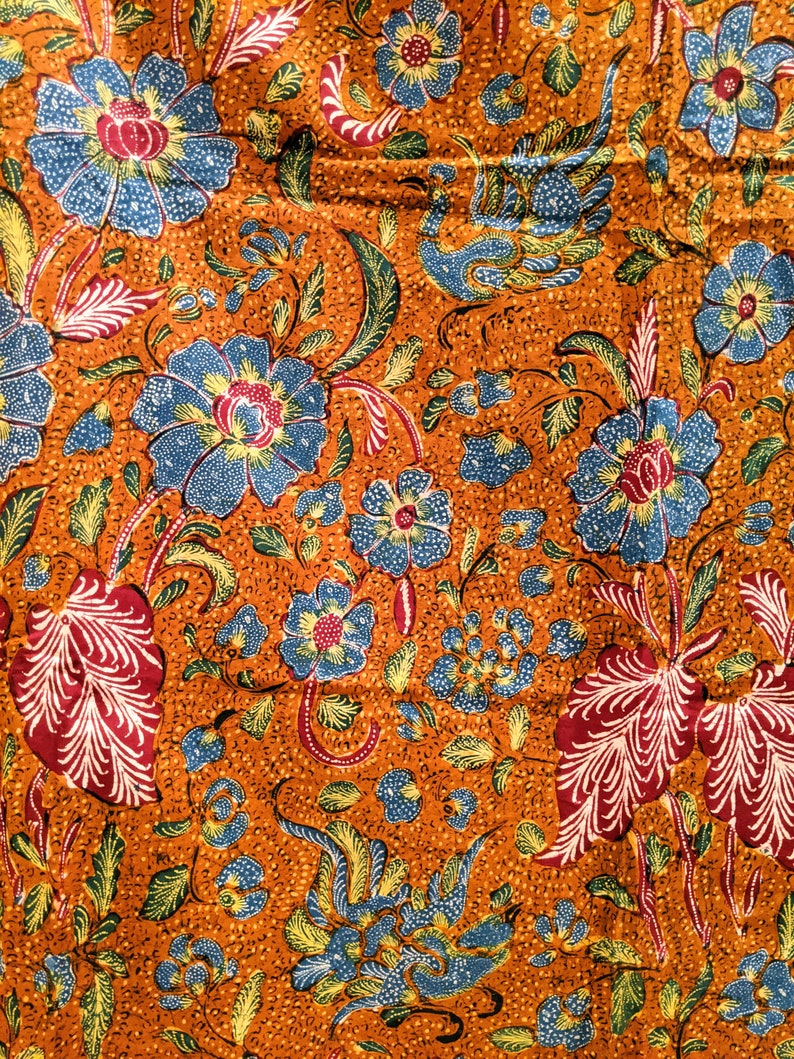 Vintage Hand Drawn Indonesian  Batik  Batik  Collector Item 