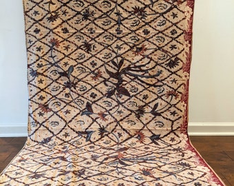Batik Banyumas, Sidomukti Design, Hand Drawn Indonesian Batik, Indonesia Old Batik, Batik Collector Item, Handwritten Batik with Phoenix