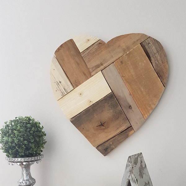 Wood Heart Decor Etsy