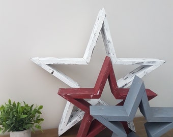 Rustic Wooden Star,5 point star,wall decor,lonestar,farmhouse,cottage,star,reclaimed,wood,wall art,mantle,seasonal,wedding,mothers day