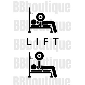 Gym png, Weightlifting, Workout png design, Powerlifter design, Trainer Gift png, Bench Press design, Chest Day design Fitness, digital