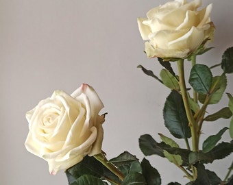 Cold Porcelain Handmade Roses. Bouquet of roses. Roses for interior decoration. Real touch flowers. . Clay roses. Ceramic flower.