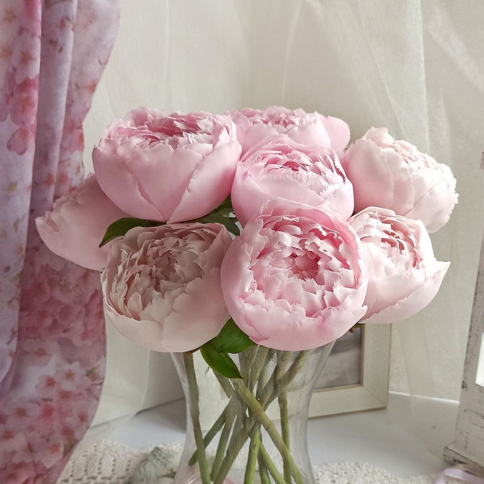 Peonies. Bouquet of Peony. Real Touch Flowers. Spring Bouquet. Etsy