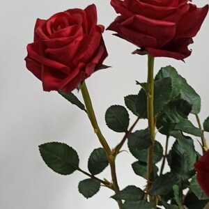 Red Clay Roses Roses. Red Polymer Clay Roses for Home Decor. Red Bouquet of Roses for ...