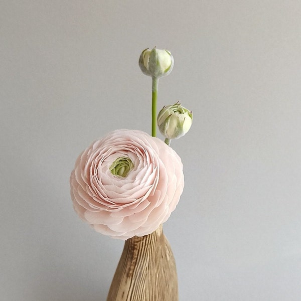 Ranunculus. Bouquet of ranunculus. Polymer clay flowers. Artificial flower. Bouquet for home decor and interior design. Handmade flowers.