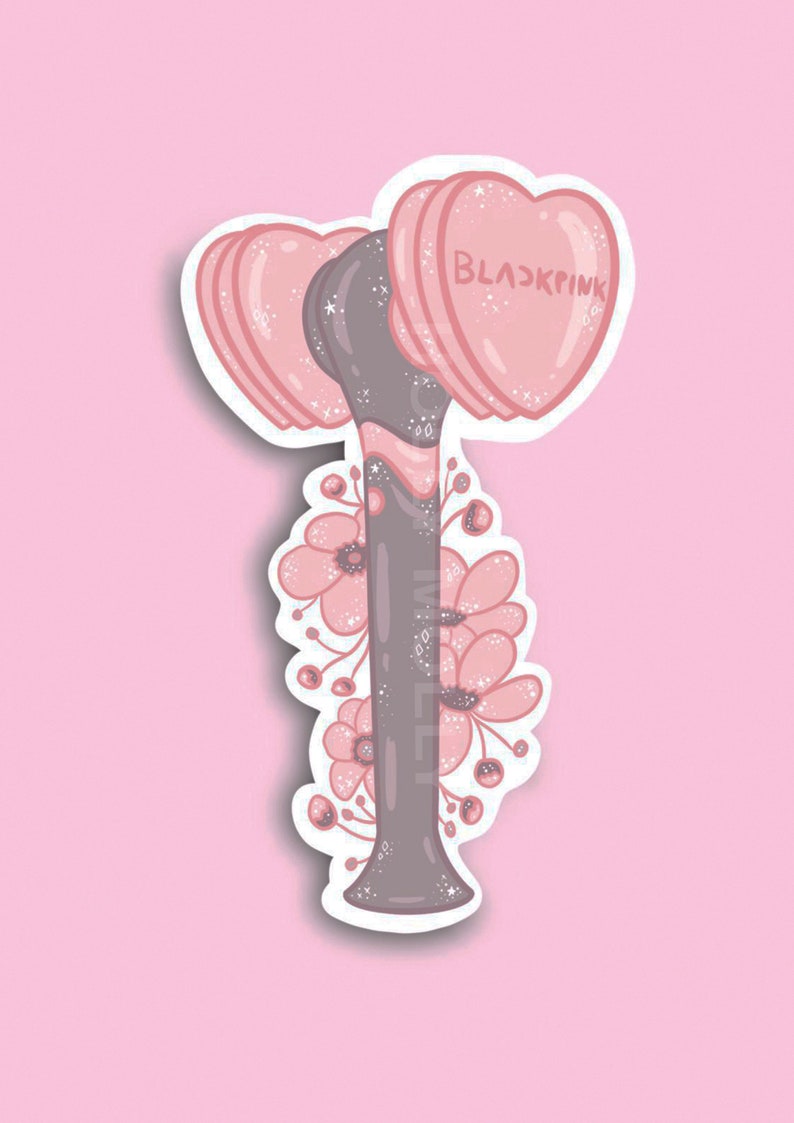 kpop lightstick stickers etsy