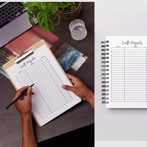 Craft Project Planner | Printable Planner | Craft Planner Worksheets ...