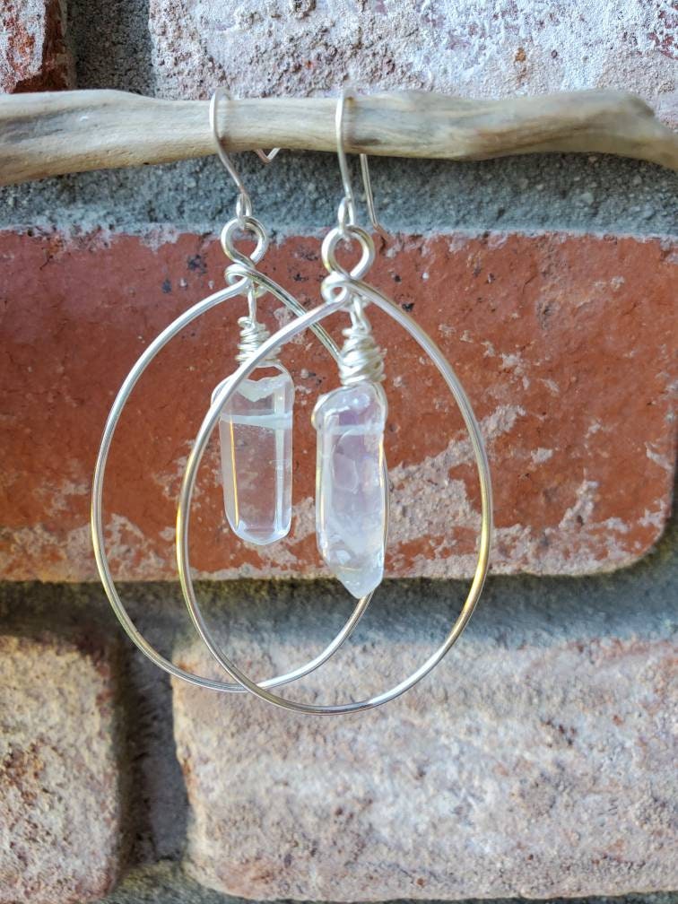 Pendientes De Aro De Plata De Ley 925 Maciza