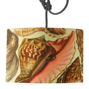 Shells Lampshade | Coastal Drum Lamp Shade 20, 30 & 45cm Diameter | By Mustard and Gray