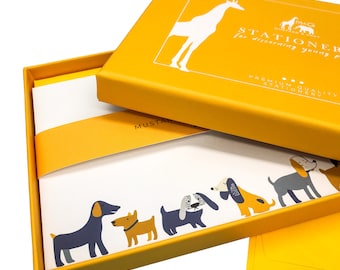 Dogs Notecard Set | Dog Stationery | Kids Dog Gifts | Puppy Stationery | Childrens Letterbox Gifts