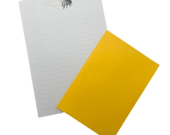 Bee Swirl Letter Writing Set | Lined A5 Writing Paper | Honey Bee Stationery |  Letterbox Gift