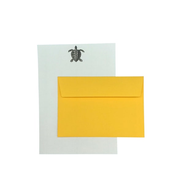 Turtle 120gsm Laid Writing Compendium | Turtle Writing Paper | Turtle Stationery |  Letterbox Gift