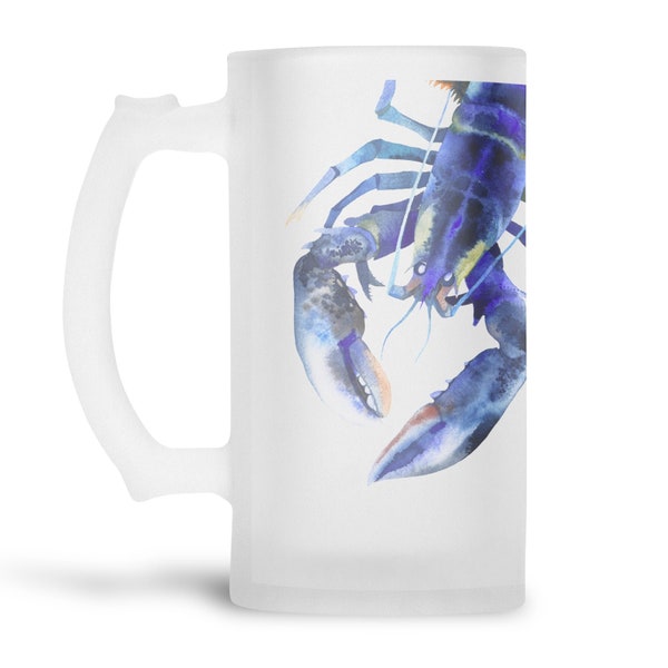 Pinchy Lobster Frosted Beer Stein | Ale and Beer Gift | Original Gifts for Men from Mustard and Gray