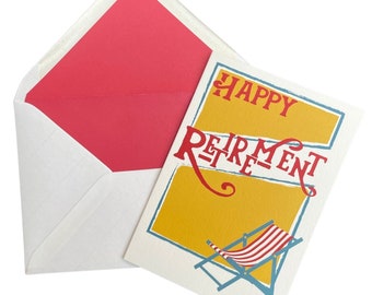 Epoch Happy Retirement Card "The Deck Chair" | From Mustard and Gray
