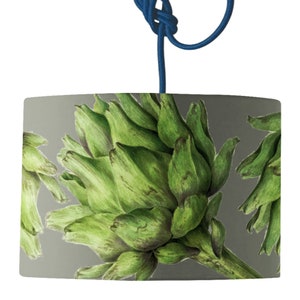 Globe Artichoke Drum Lamp Shade | Green Lampshade from Mustard and Gray