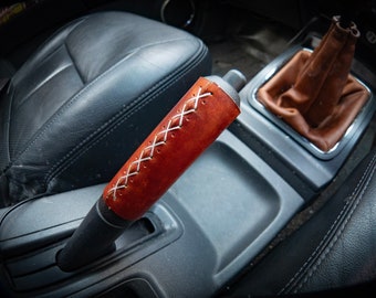 Leather Handbrake cover handmade designed to order