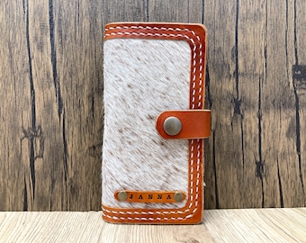 Cowhide smart Phone case, cowhide iphone wallet