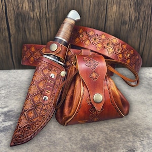 Funda para cuchillos de bushcrafters con fijación para cinturón extraíble
